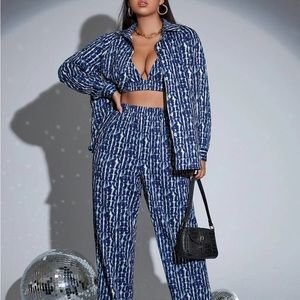 Blue Three Piece Set